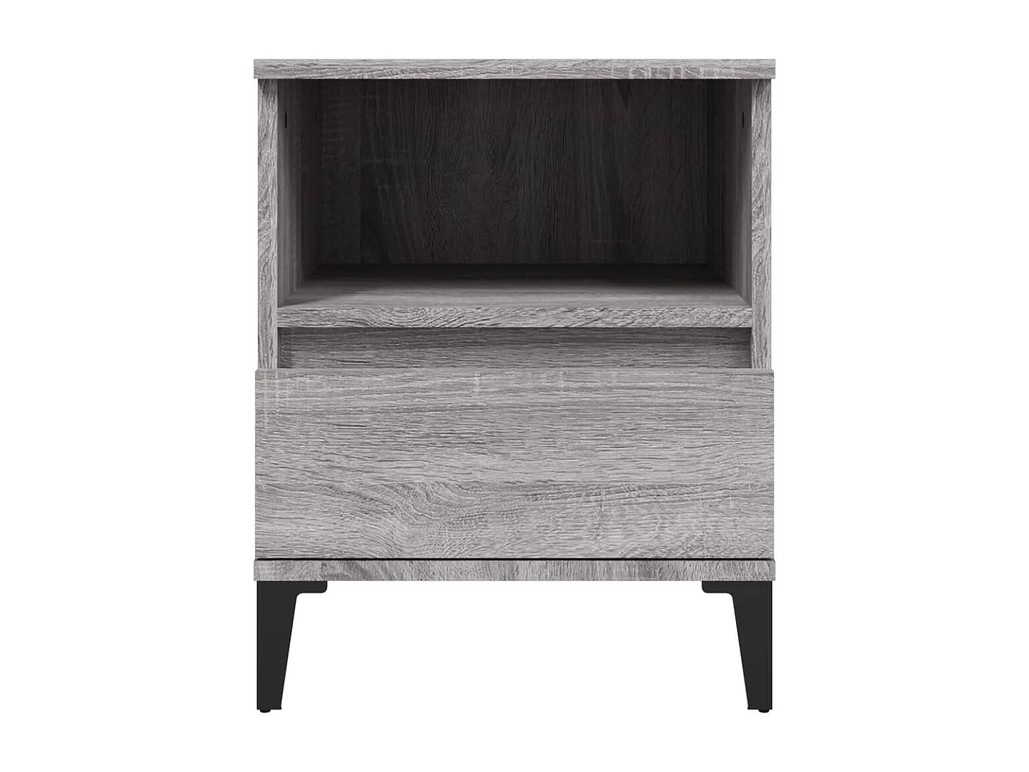 Centennial  Mesitas de noche 2 unidades gris Sonoma 40x35x50 cm