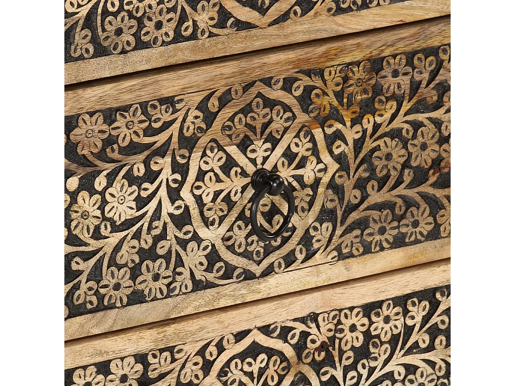 Garden Furniture -  Table de chevet 50x33x60 cm bois de manguier massif