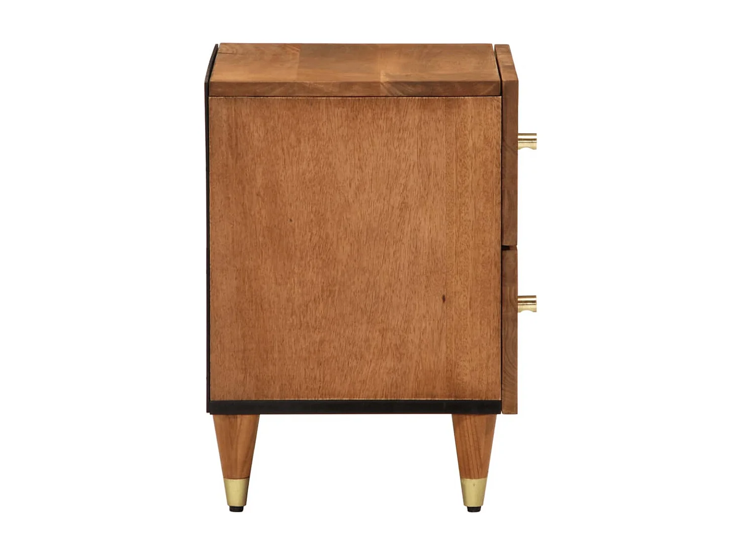 Fryrda  Table de chevet 40x33x46 cm Bois de manguier solide