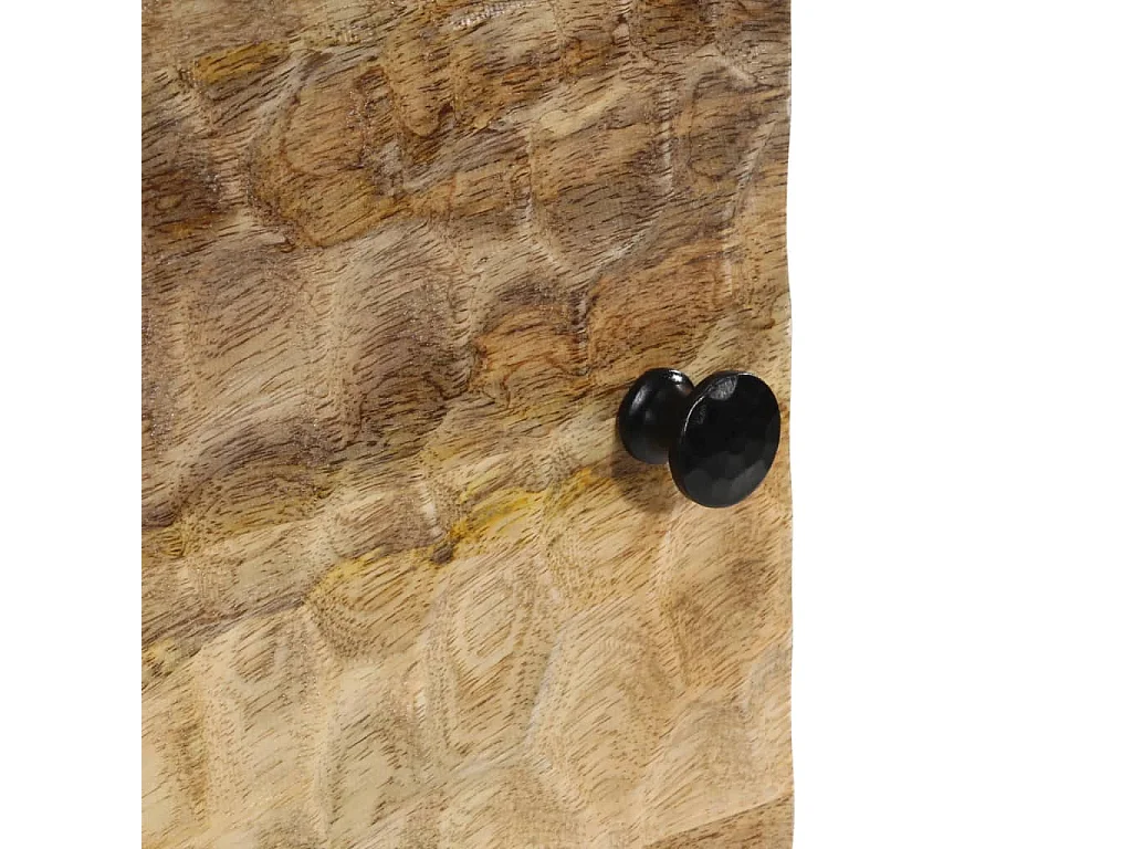 Maija  Nachttische 2 Stk. 40x33x46 cm Massivholz Mango