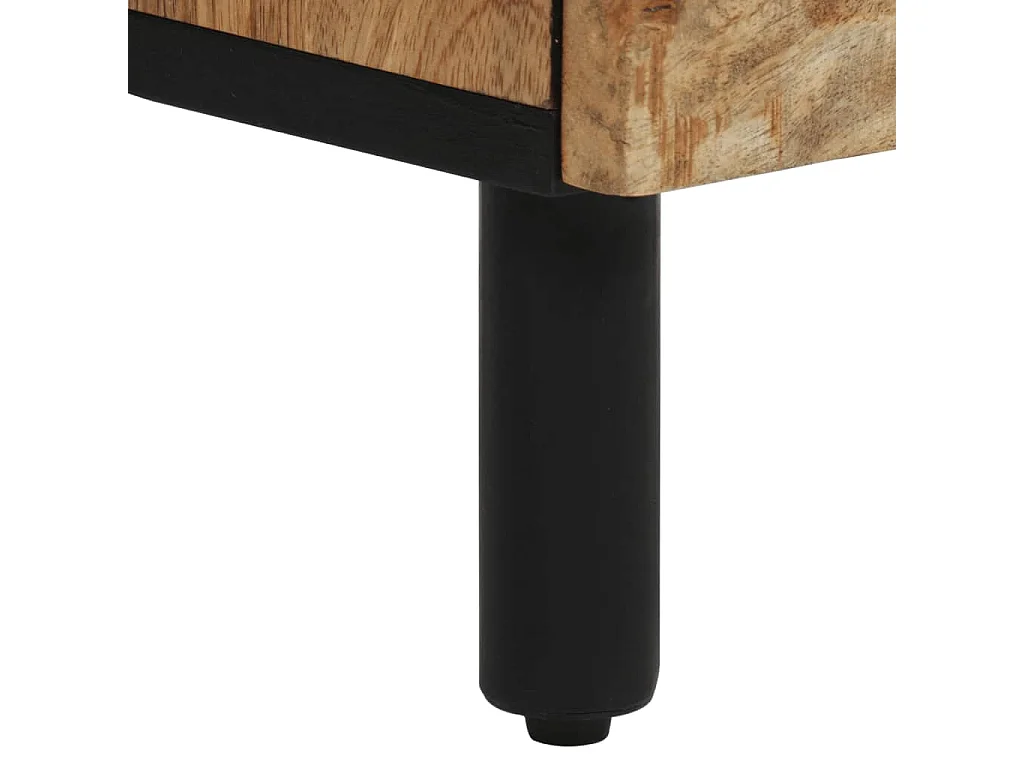 Maija  Nachttische 2 Stk. 40x33x46 cm Massivholz Mango