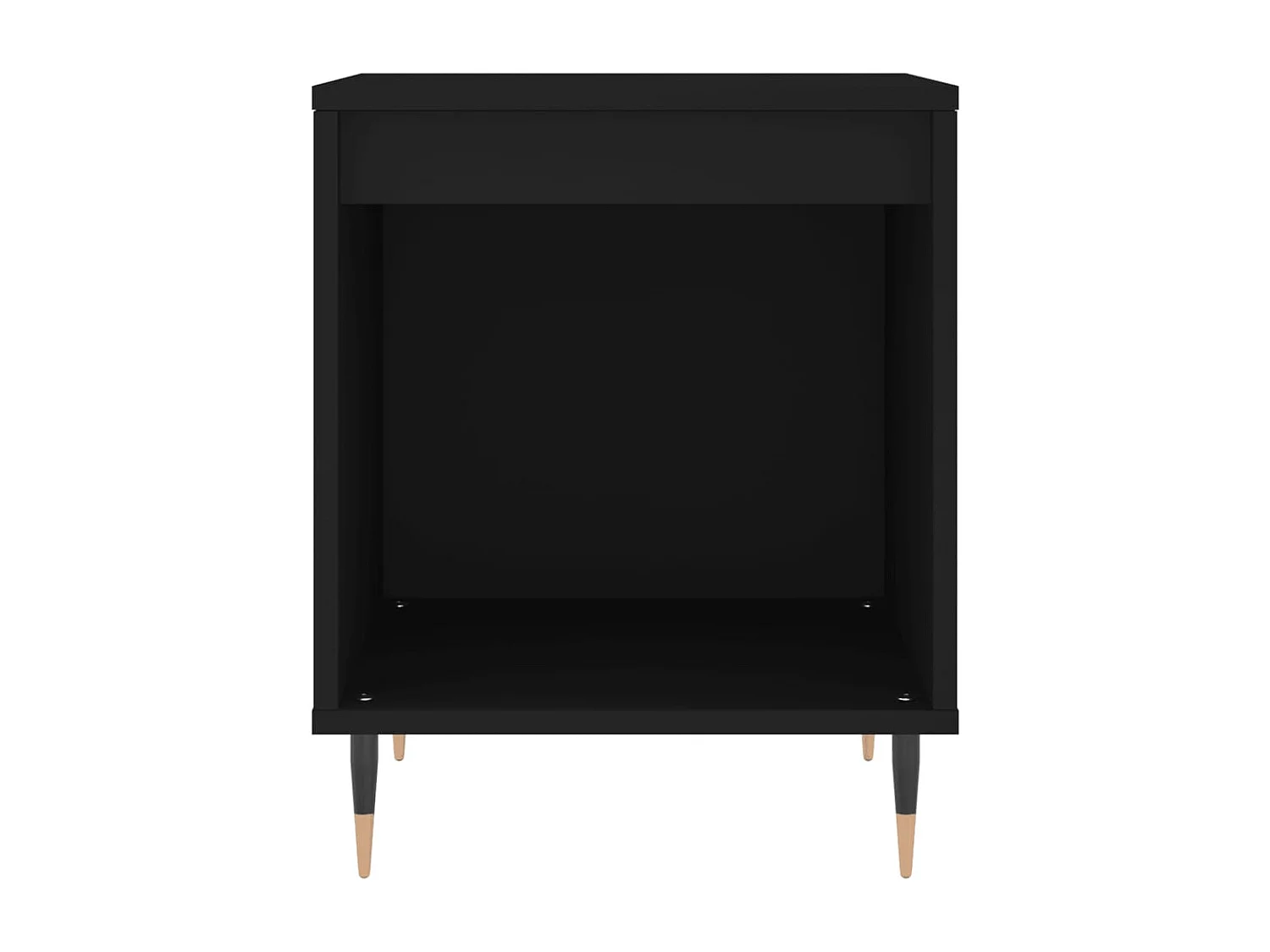 Dustin Mason  Table de chevet Noir 40x35x50 cm Bois d’ingénierie