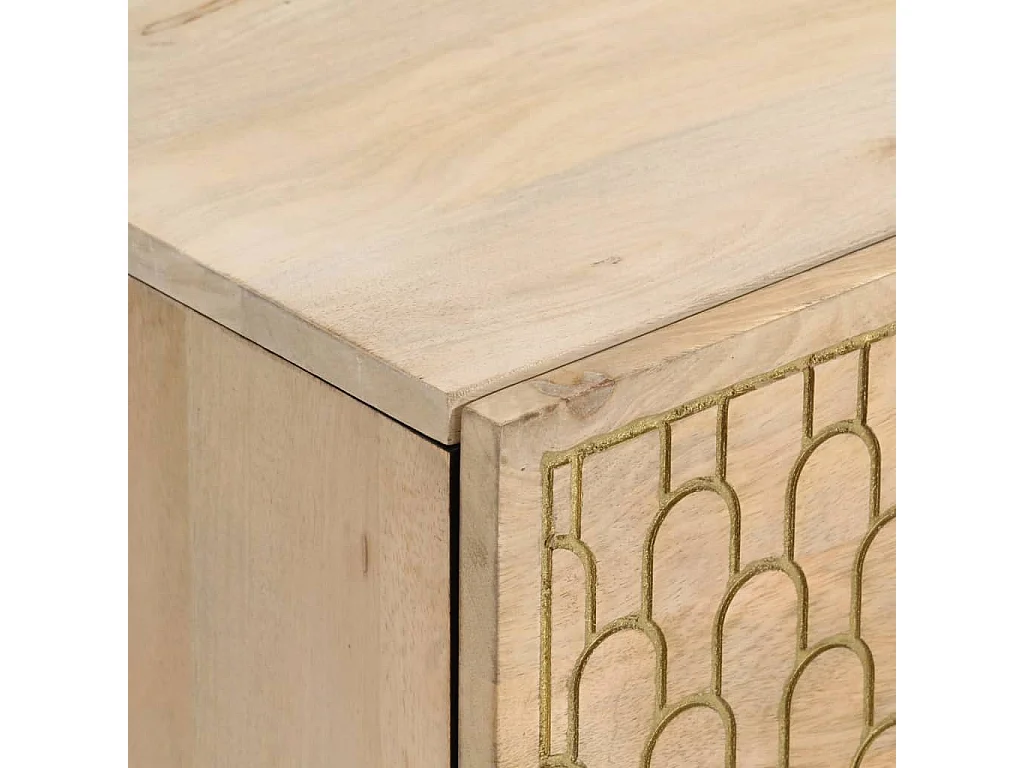 Cylene  Nachtkastjes 2 st 40x33x46 cm massief mangohout