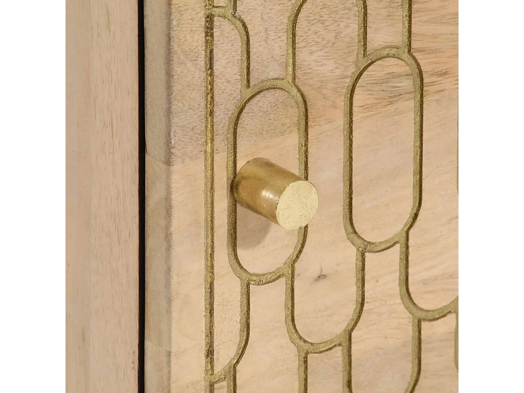 Cylene  Nachtkastjes 2 st 40x33x46 cm massief mangohout