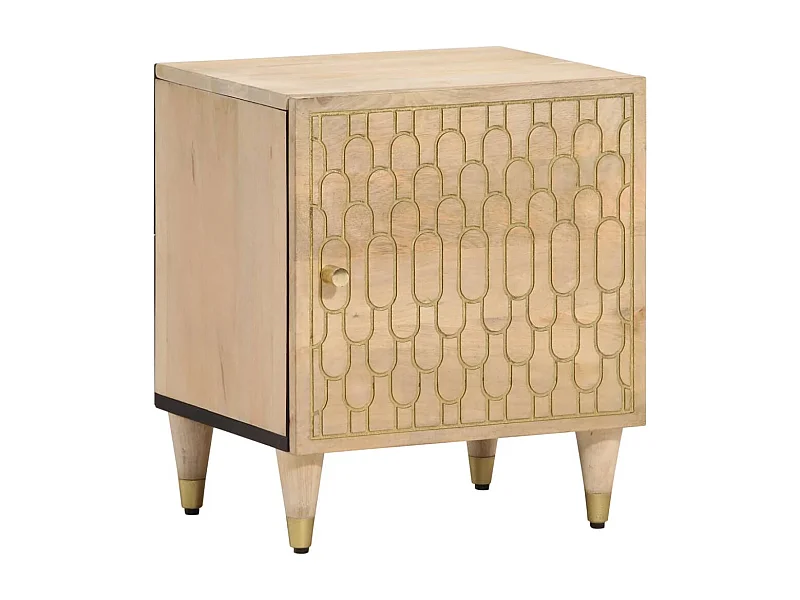 Cylene  Nachtkastjes 2 st 40x33x46 cm massief mangohout