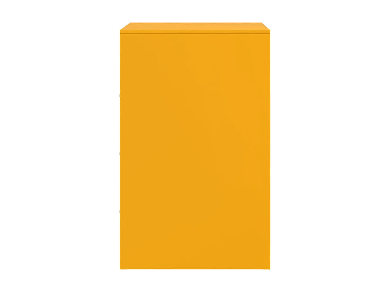 Chasity  Table de chevet jaune moutarde 34,5x39x62 cm acier