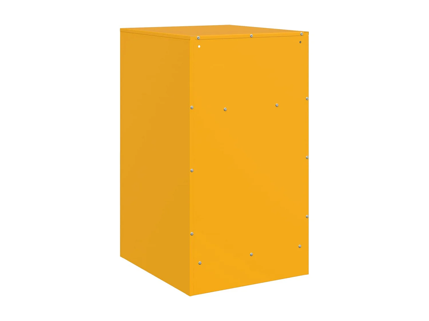 Chasity  Table de chevet jaune moutarde 34,5x39x62 cm acier