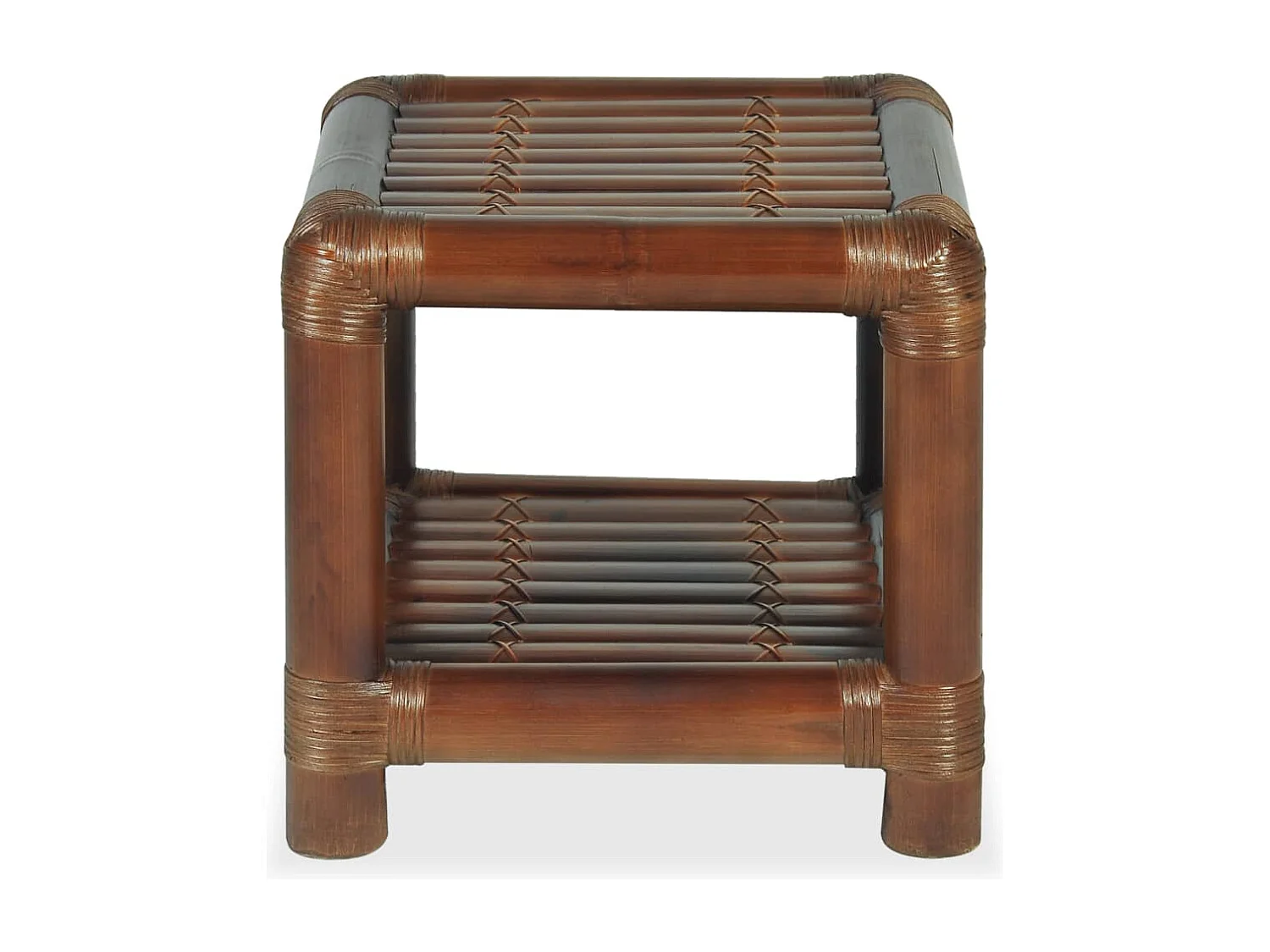 Jean-Claude-Gérard  Table de chevet 40 x 40 x 40 cm Bambou Marron foncé
