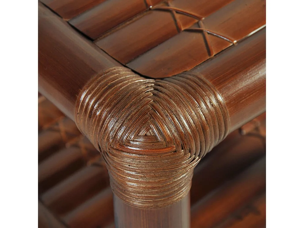 Jean-Claude-Gérard  Table de chevet 40 x 40 x 40 cm Bambou Marron foncé