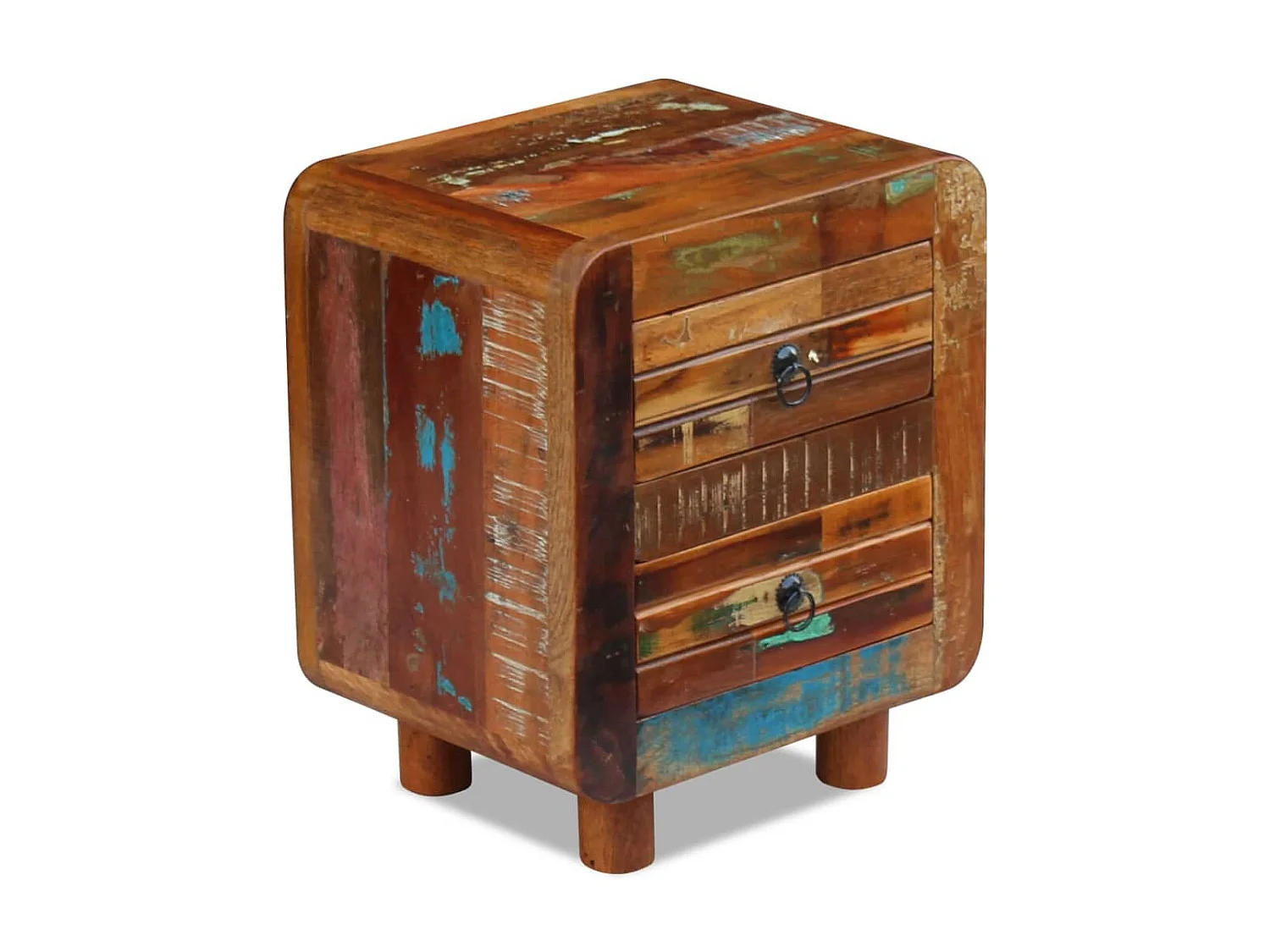 Garden Furniture -  Table de chevet Bois de récupération massif 43x33x51 cm