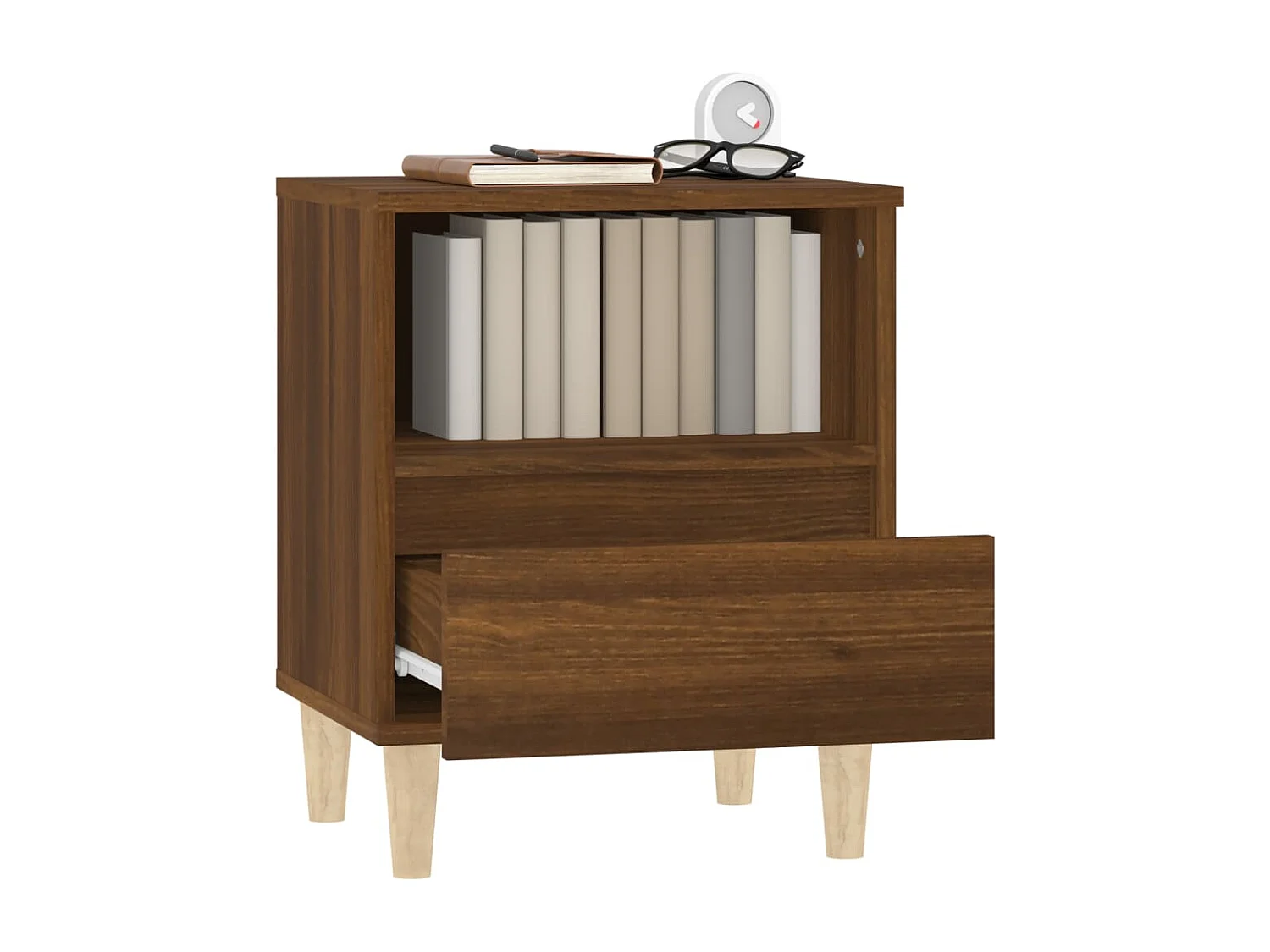 Palazzolo sull'Oglio  Tables de chevet 2 pcs Chêne marron 40x35x50 cm