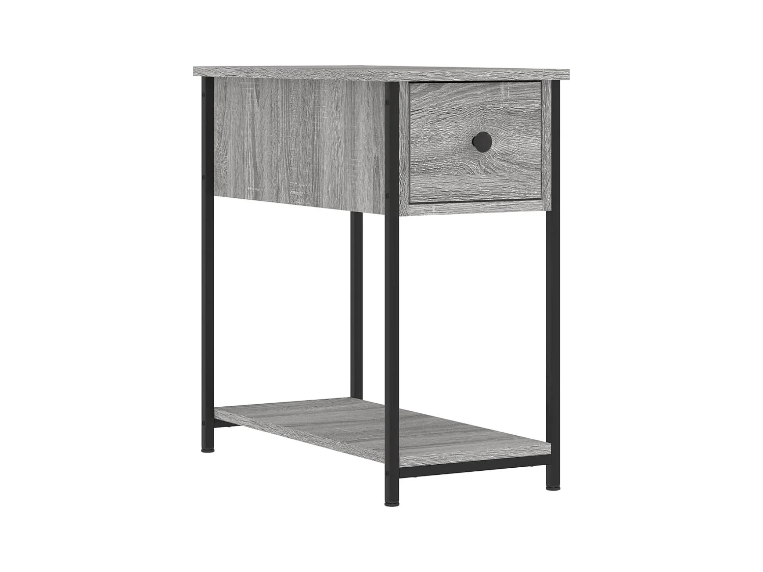 Thera  Nachttisch Grau Sonoma-Eiche 30x60x60 cm Holzwerkstoff