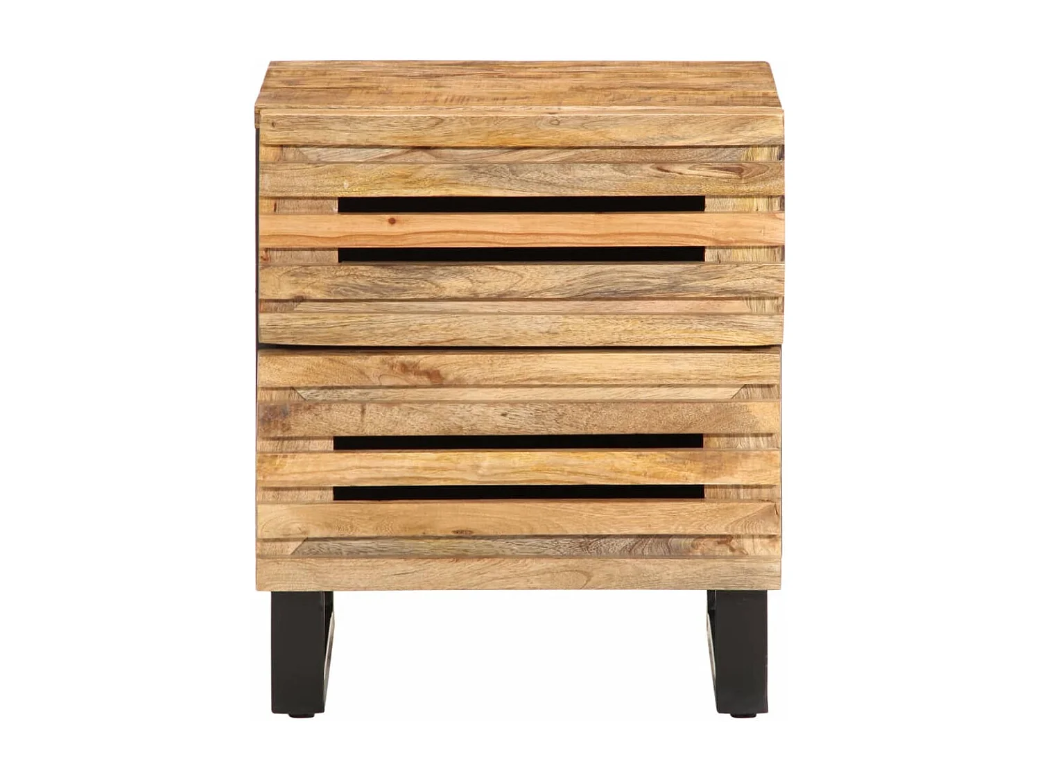 Janoah  Nachtkastje 40x34x46 cm massief ruw mangohout