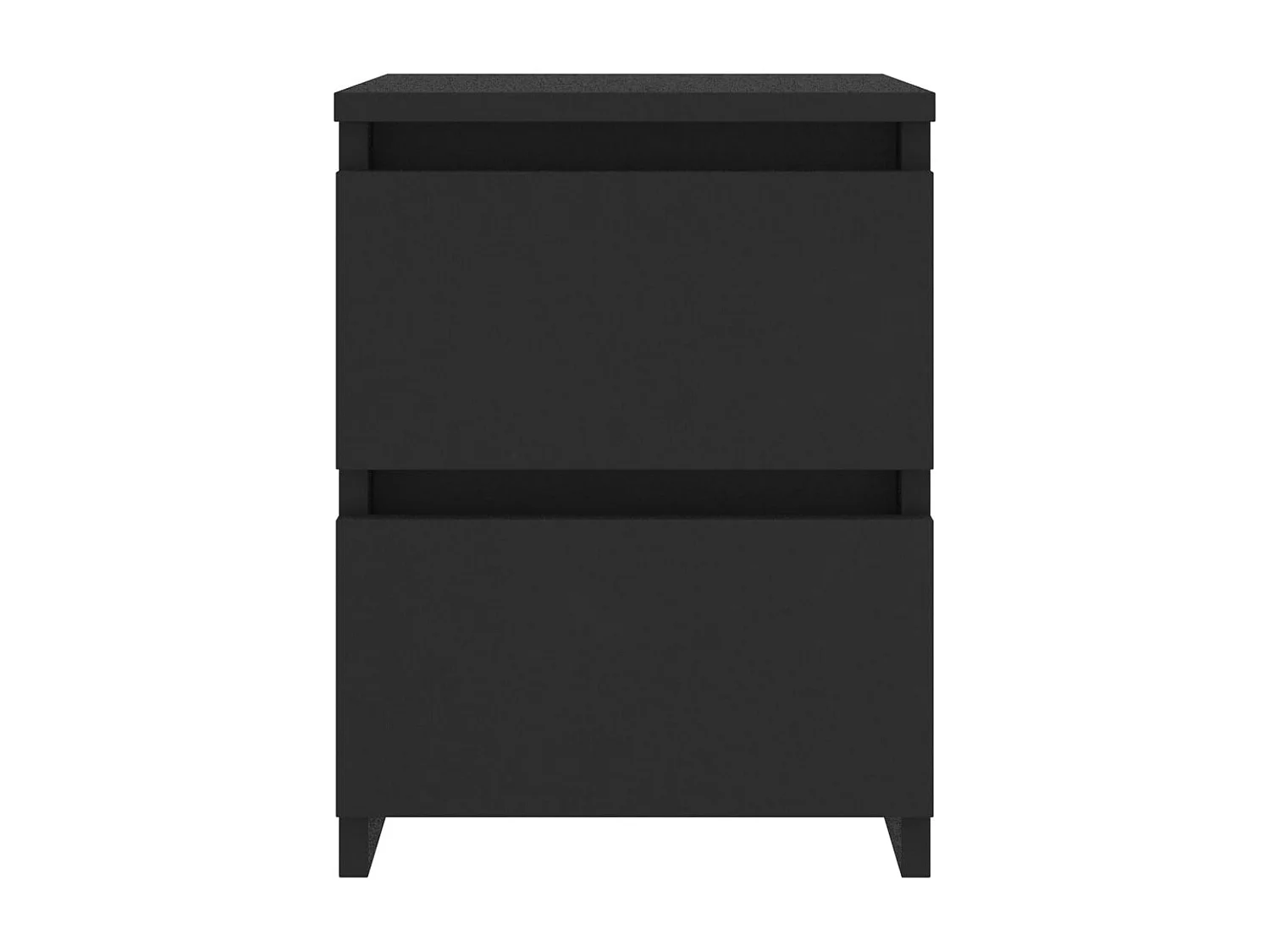 Cruz  Table de chevet Noir 30x30x40 cm Bois d'ingénierie