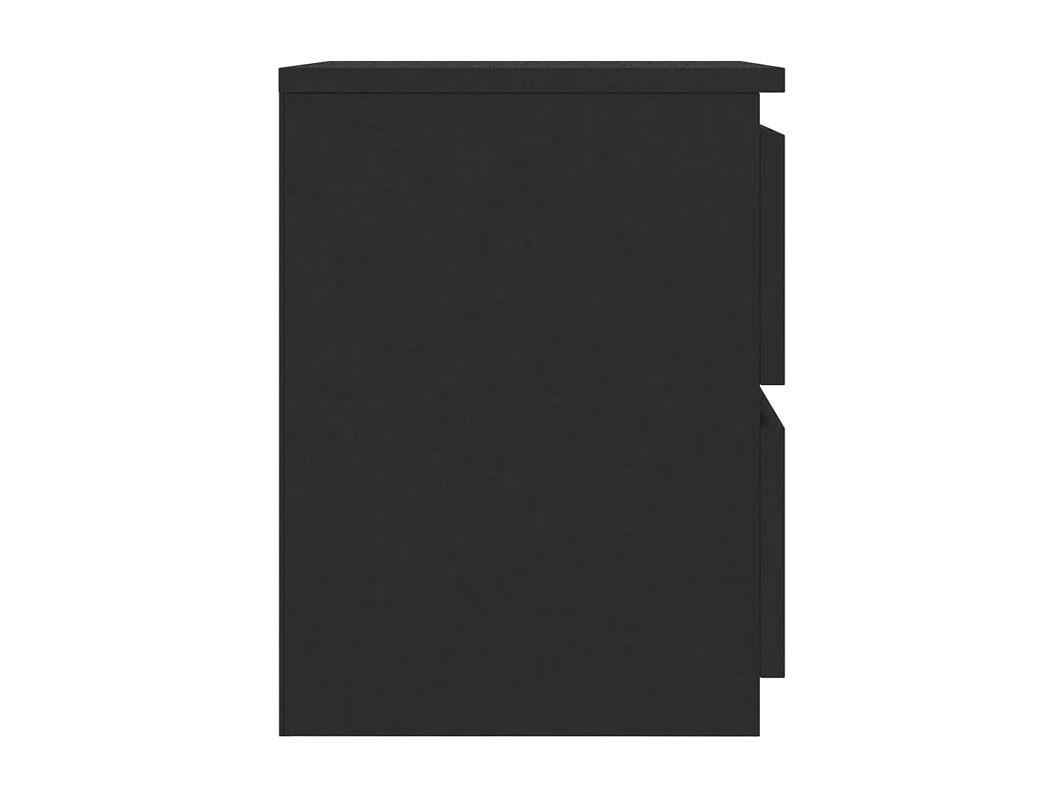 Cruz  Table de chevet Noir 30x30x40 cm Bois d'ingénierie