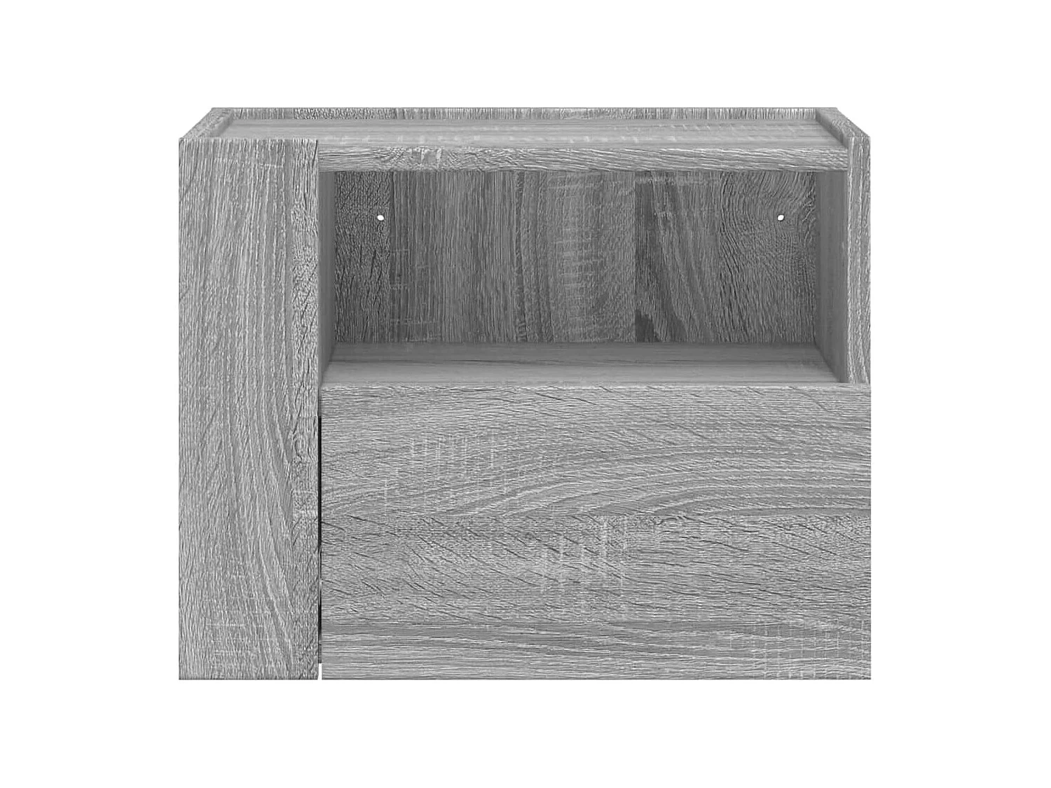 Sun City Center  Table de chevet murale sonoma gris 45x30x35 cm