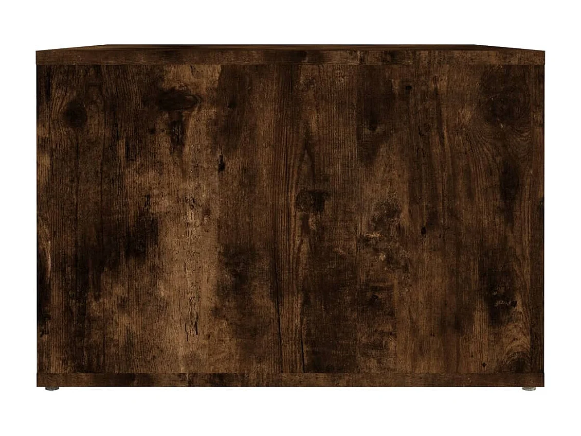 Zalindra  Mesita de noche madera contrachapada roble ahumado 57x55x36 cm