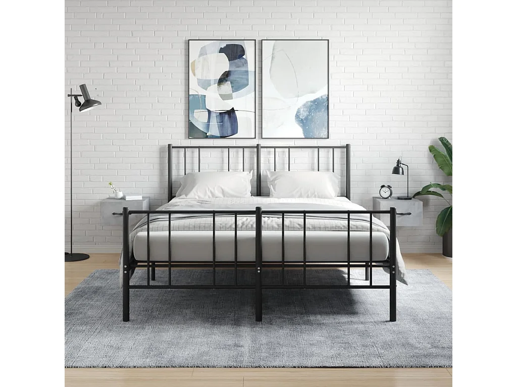 Carbon Hill  Tables de chevet murales 2 pcs gris béton 35x35x20 cm