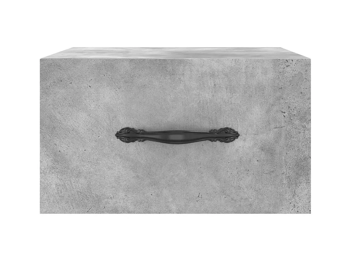 Carbon Hill  Wand-Nachttische 2 Stk. Betongrau 35x35x20 cm