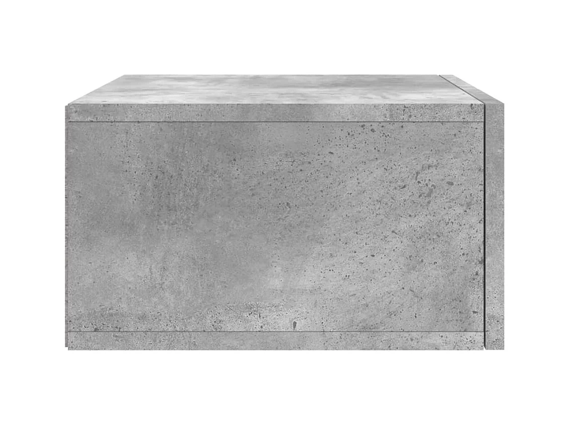 Carbon Hill  Wand-Nachttische 2 Stk. Betongrau 35x35x20 cm