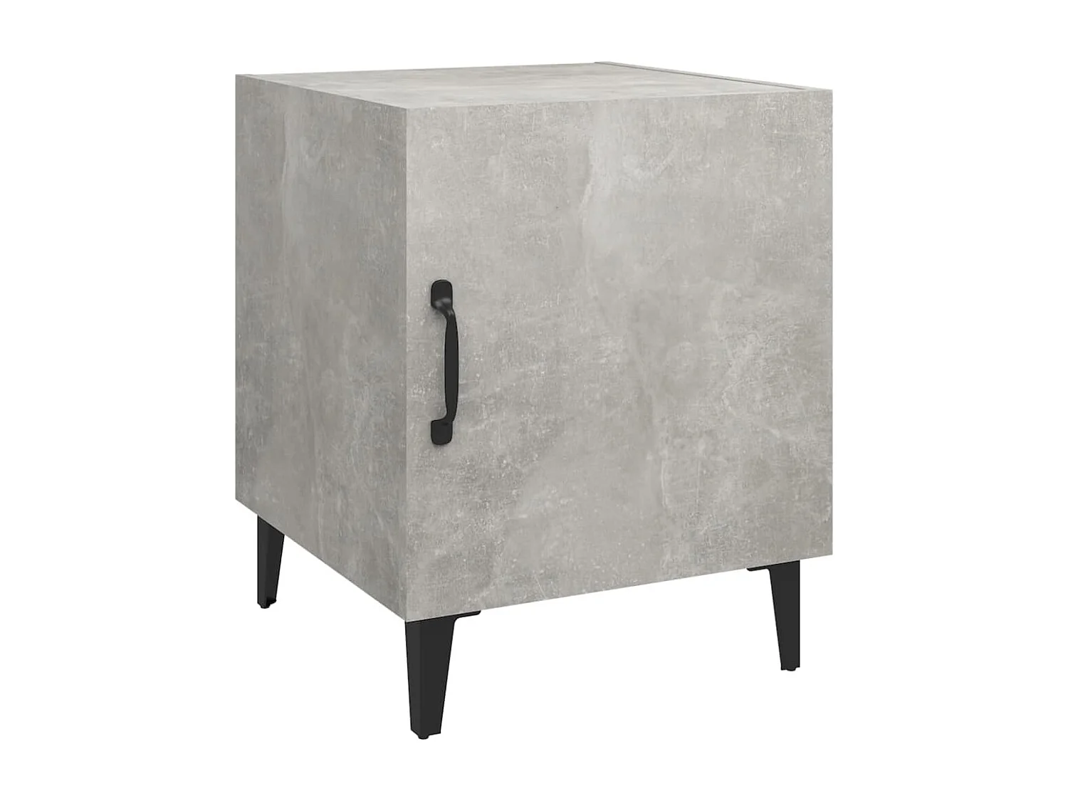 Hondo  Comodini 2 pz Grigio Cemento in Legno Multistrato