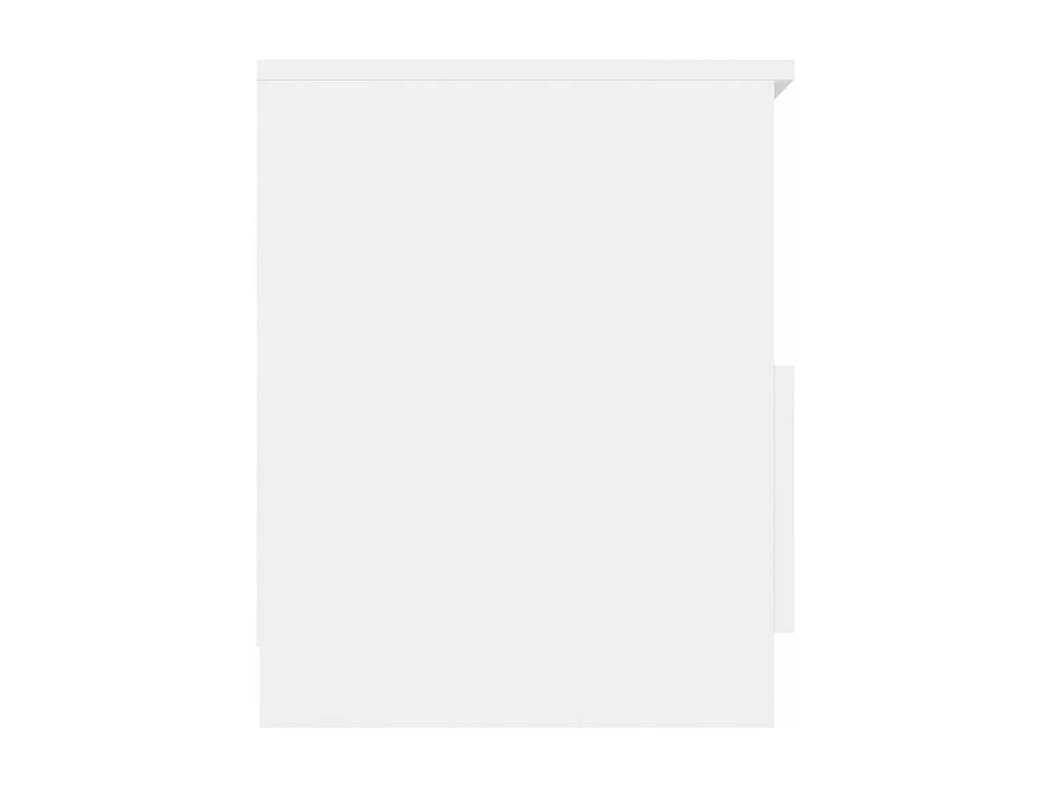 Wouter  Table de chevet Blanc 40x40x50 cm Aggloméré