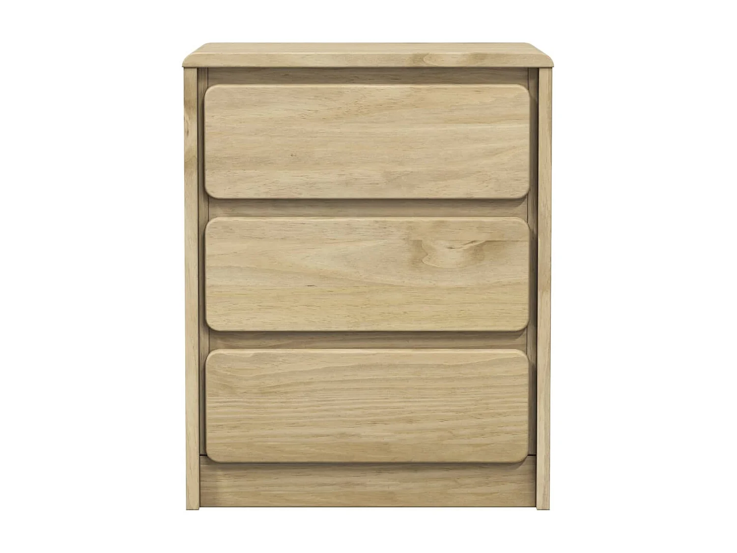 Prolenta Premium -  Nachtkastje SAUDA 44x35x56 cm massief grenenhout eikenkleur