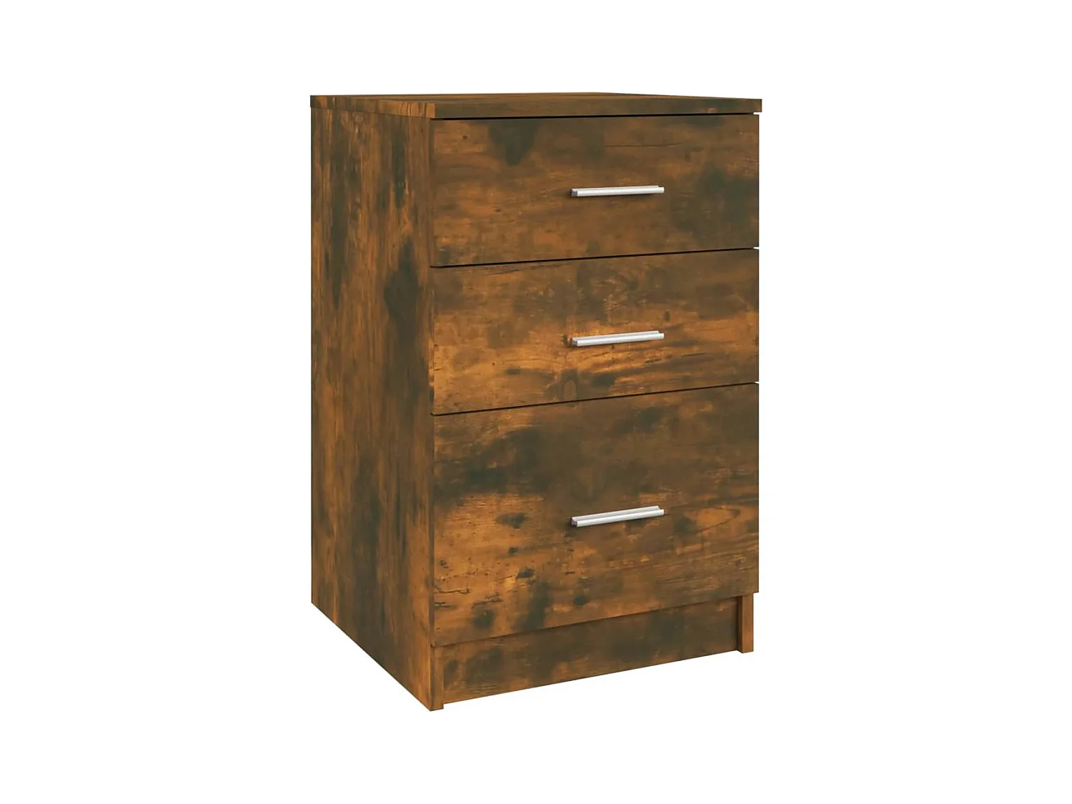 Vacaville  Nachtkastje 40x40x63 cm bewerkt hout gerookt eikenkleurig