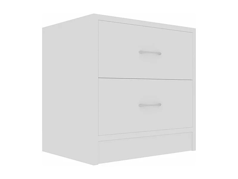 Wytse  Table de chevet Blanc 40x30x40 cm Bois d'ingénierie