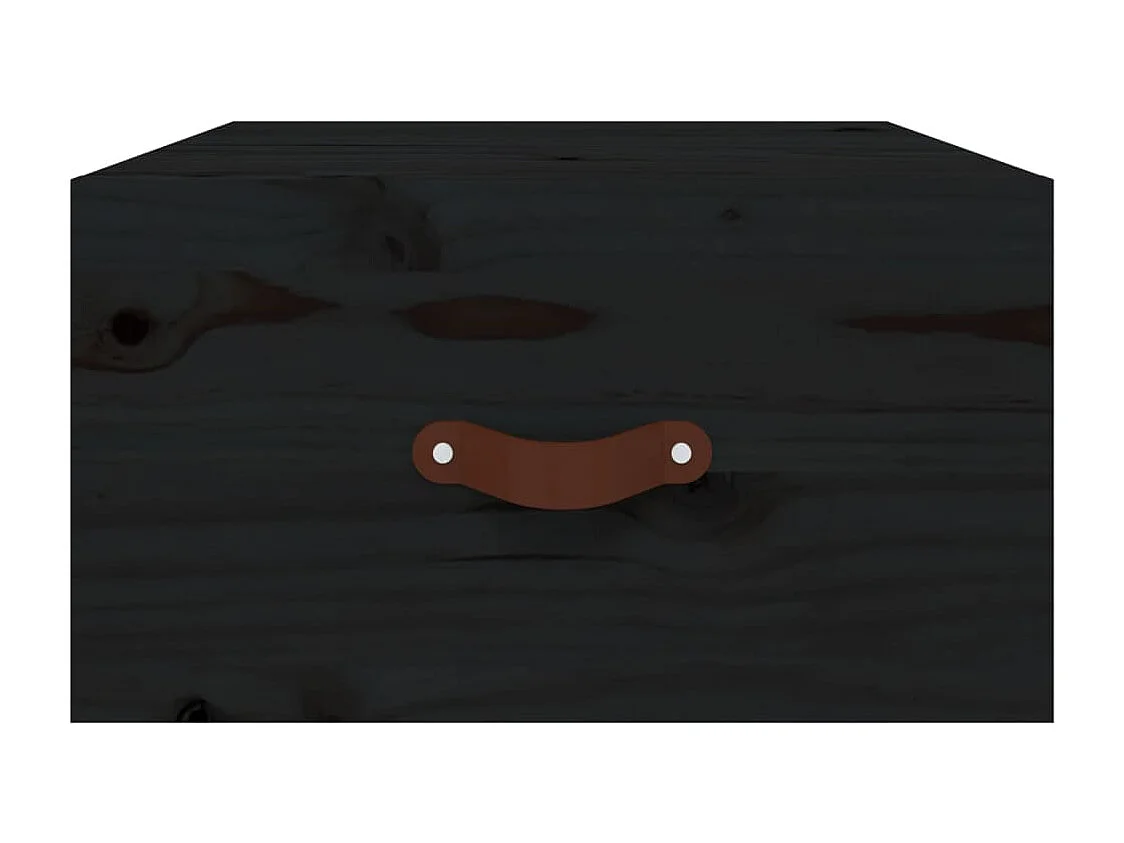 Ahmed  Nachtkastjes 2 st wandgemonteerd 40x29,5x22 cm zwart