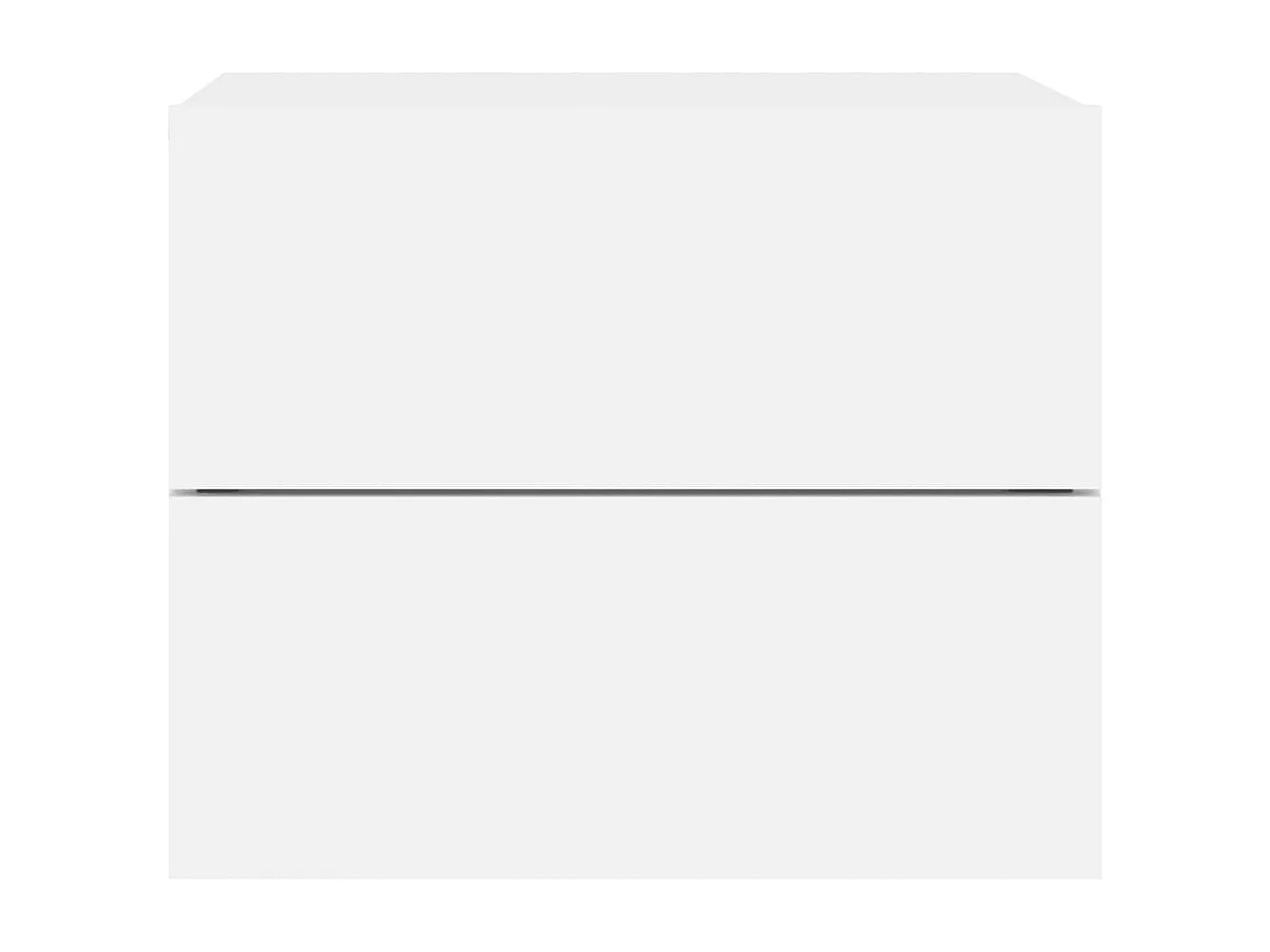 Rhylan  Table de chevet murale avec lumières LED blanc