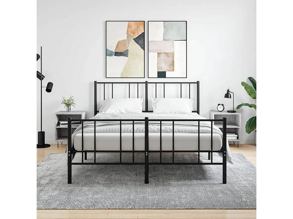 Urond  Tables de chevet 2 pcs gris béton 40x30x50 cm bois d'ingénierie