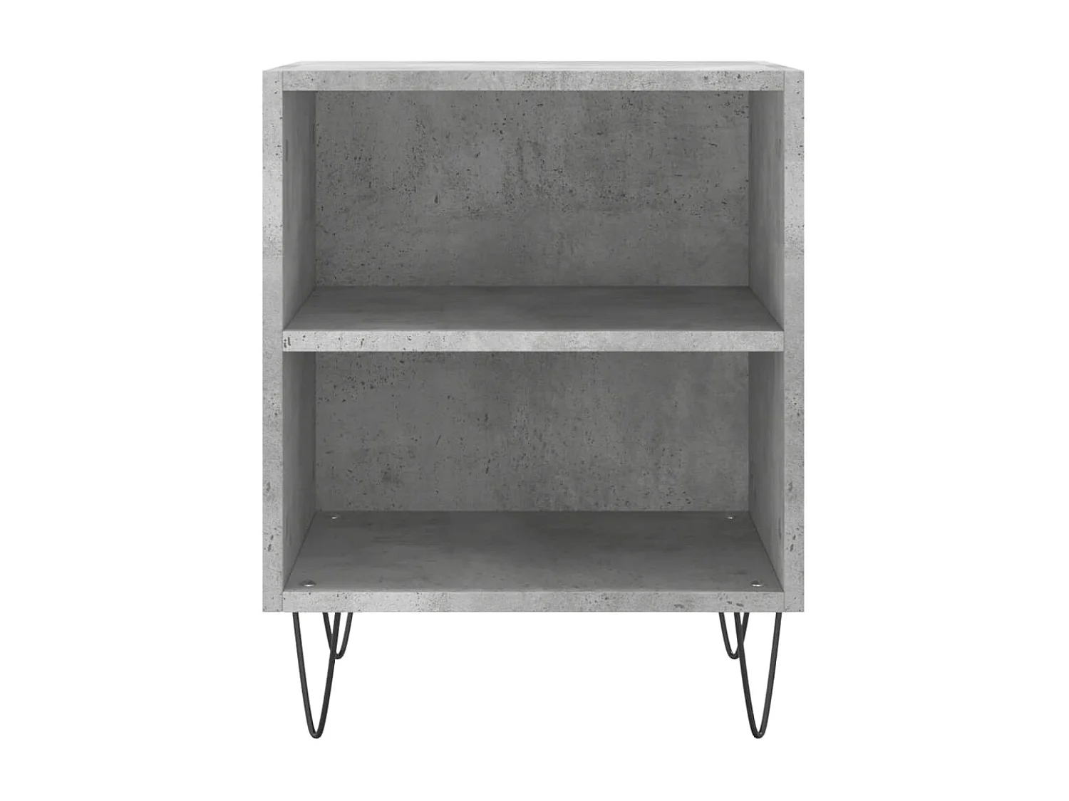 Urond  Tables de chevet 2 pcs gris béton 40x30x50 cm bois d'ingénierie