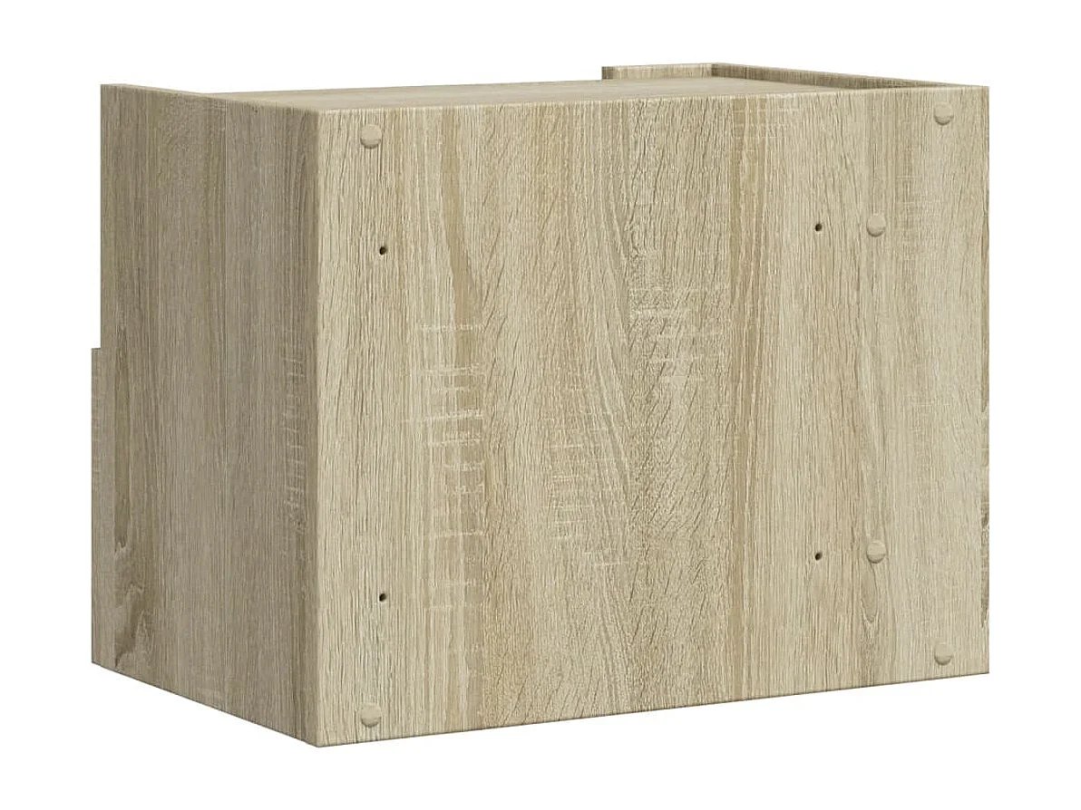 Sun City Center  Nachtkastjes 2 st wandgemonteerd 45x30x35 cm sonoma eikenkleur