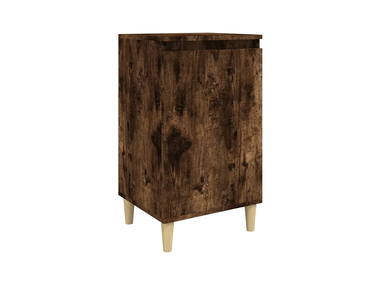 Samir  Table de chevet chêne fumé 40x35x70 cm bois d'ingénierie