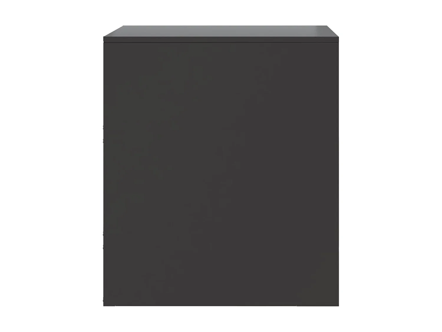 Groton  Nachtkastjes 2 st 34,5x39x44 cm staal zwart