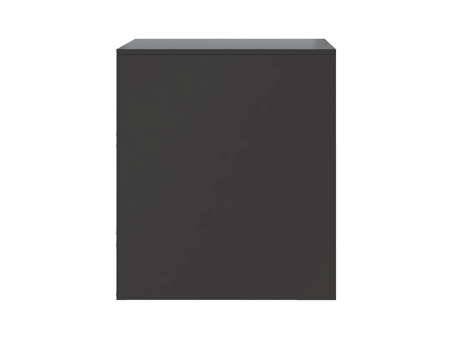 Groton  Tables de chevet 2 pcs noir 34,5x39x44 cm acier