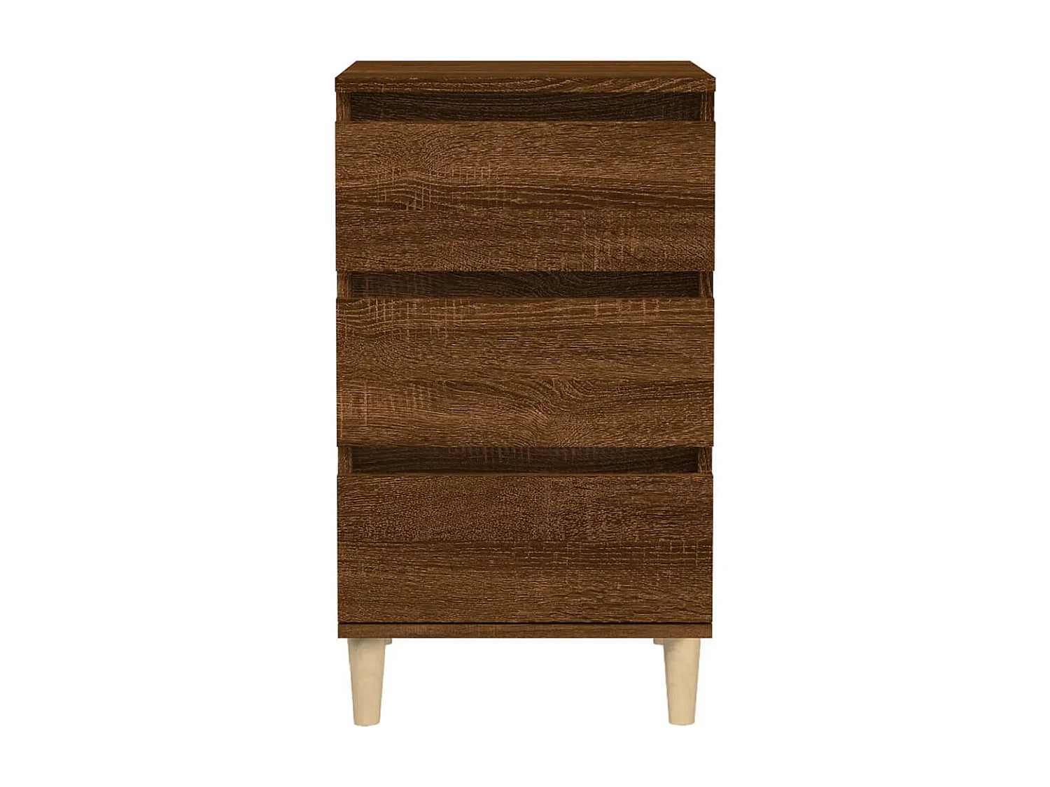 Wyla  Nachtkastje 40x35x70 cm bewerkt hout bruin eikenkleur