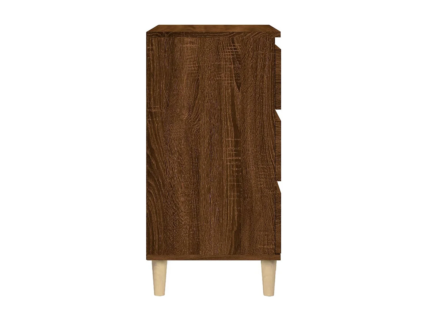 Wyla  Nachtkastje 40x35x70 cm bewerkt hout bruin eikenkleur