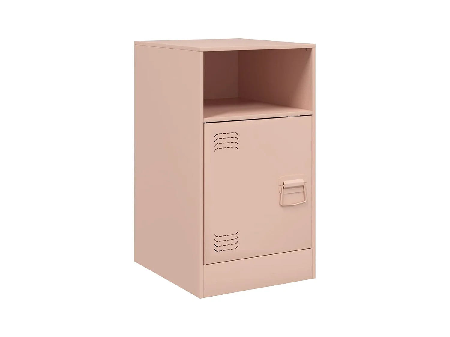 Chasity  Table de chevet rose 34,5x39x62 cm acier