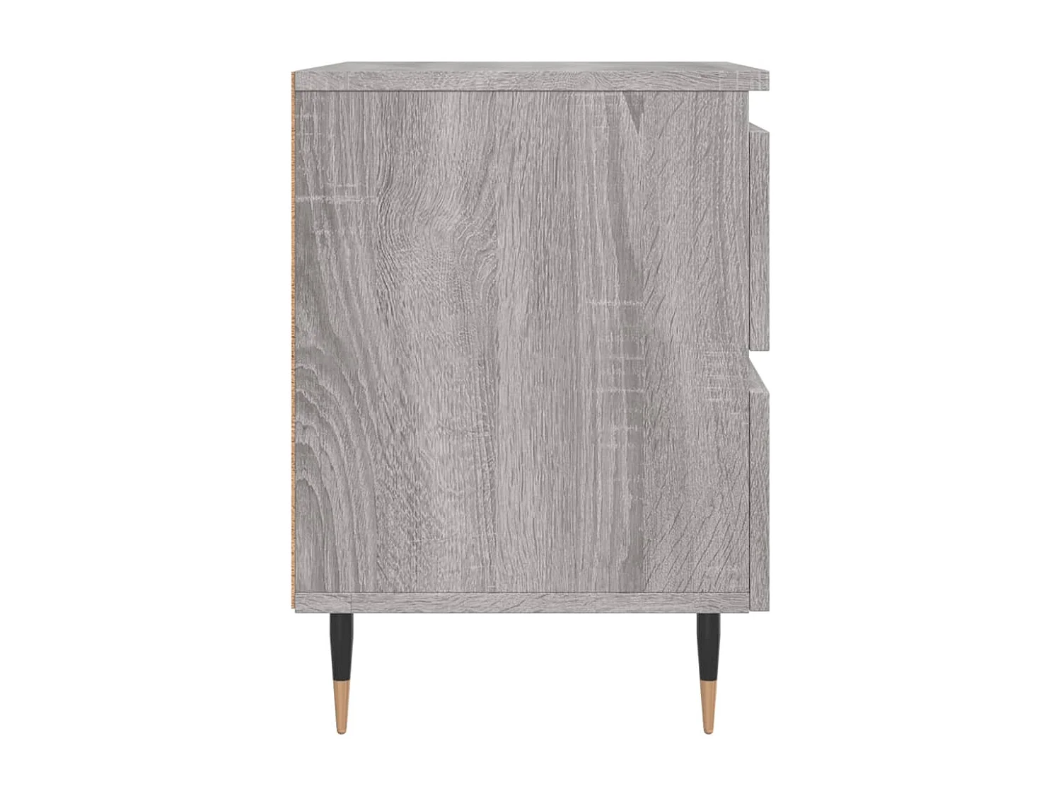 Tjeerd-Jan  Comodini 2pz Grigio Sonoma 40x35x50 cm in Legno Multistrato