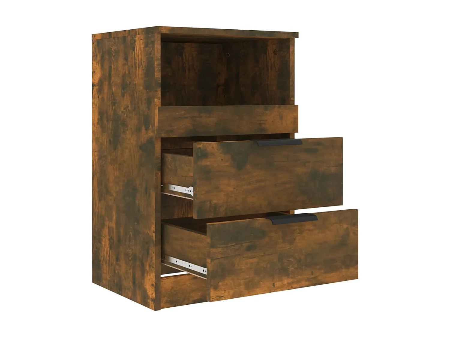 Damien  Tables de chevet 2 pcs Chêne fumé Bois d'ingénierie