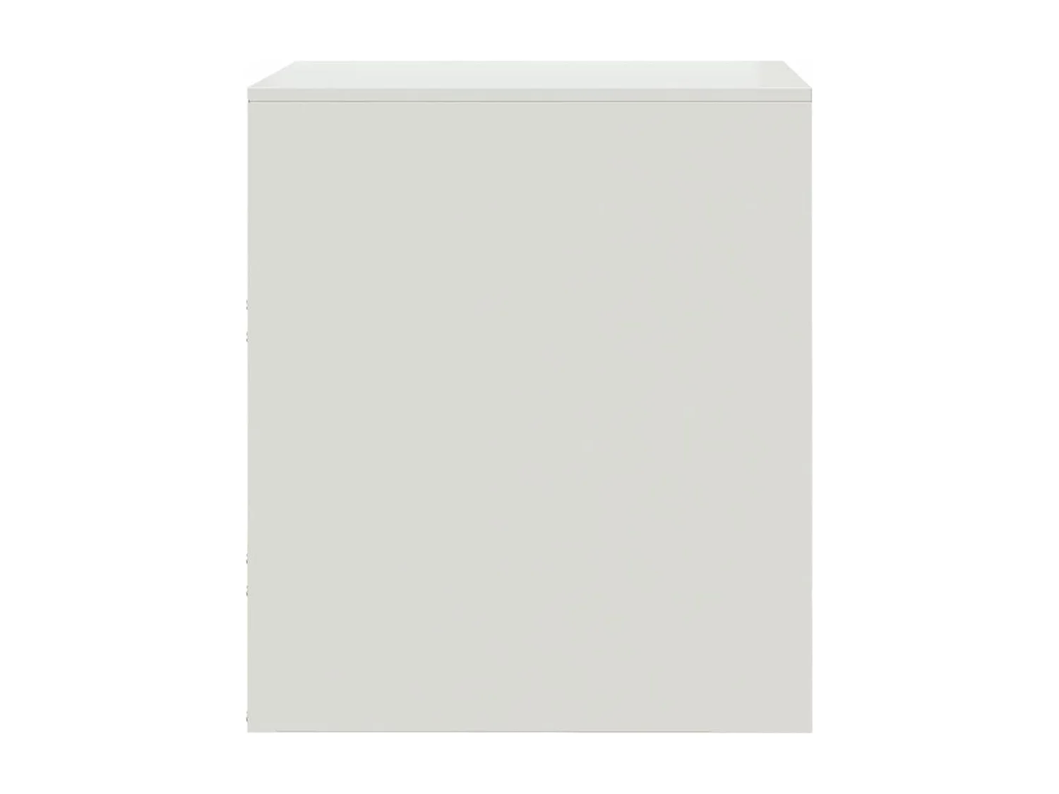 Groton  Table de chevet blanc 34,5x39x44 cm acier