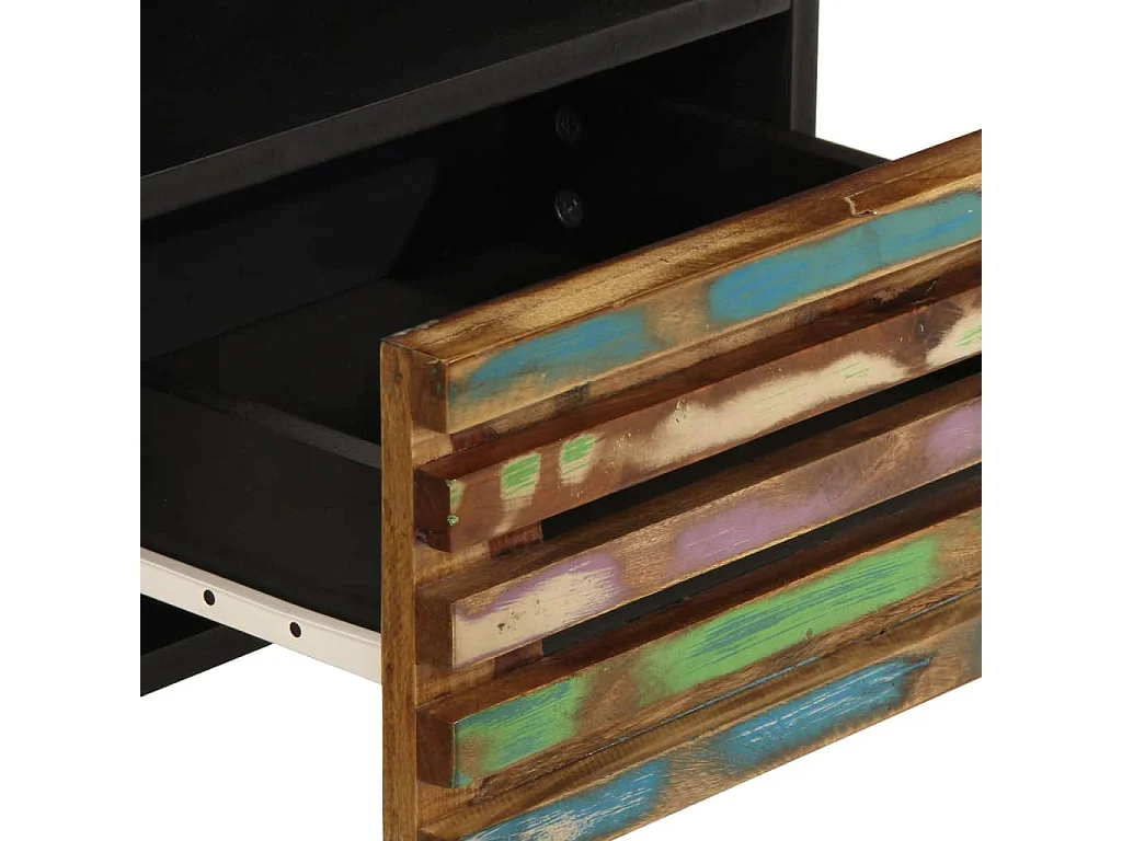 Murdin  Tables de chevet 2 pcs 40x34x46 cm bois massif de récupération