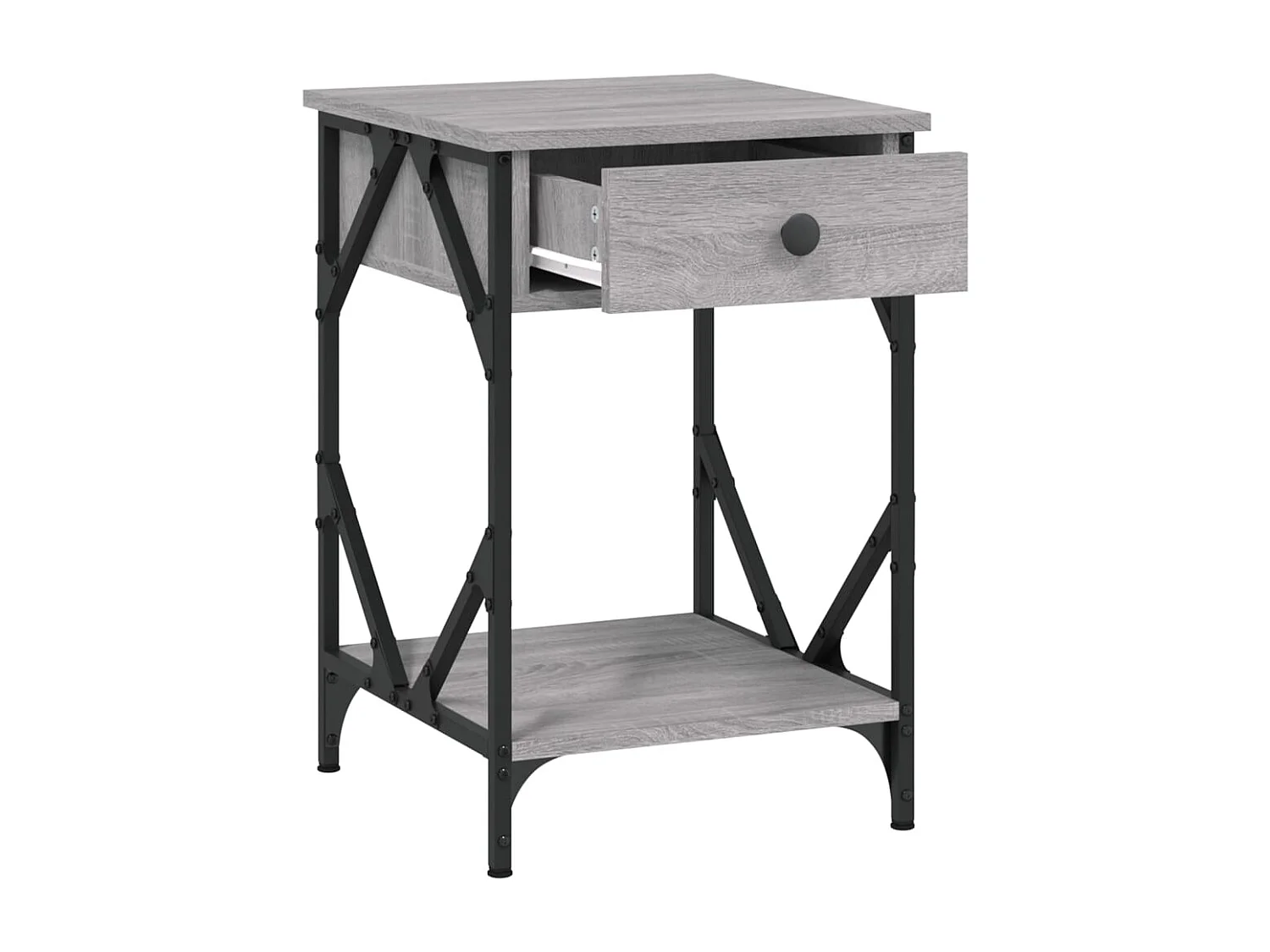 Elaya  Tables de chevet 2 pcs sonoma gris 40x42x60cm bois d'ingénierie