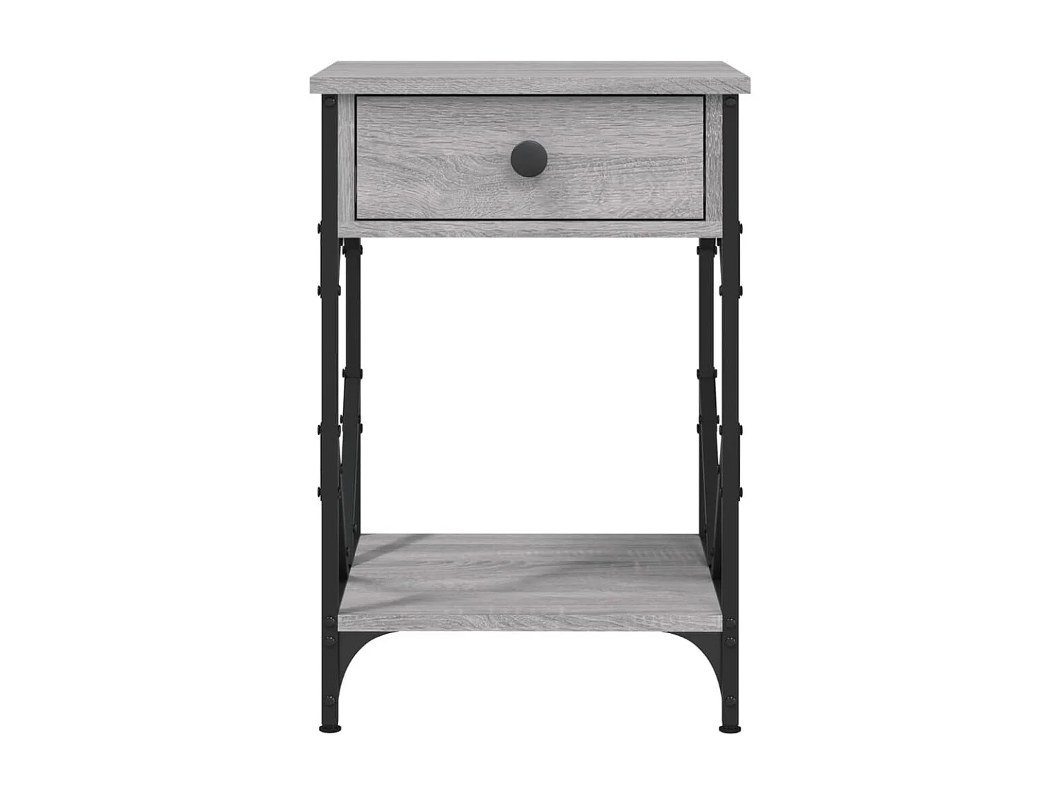 Elaya  Tables de chevet 2 pcs sonoma gris 40x42x60cm bois d'ingénierie