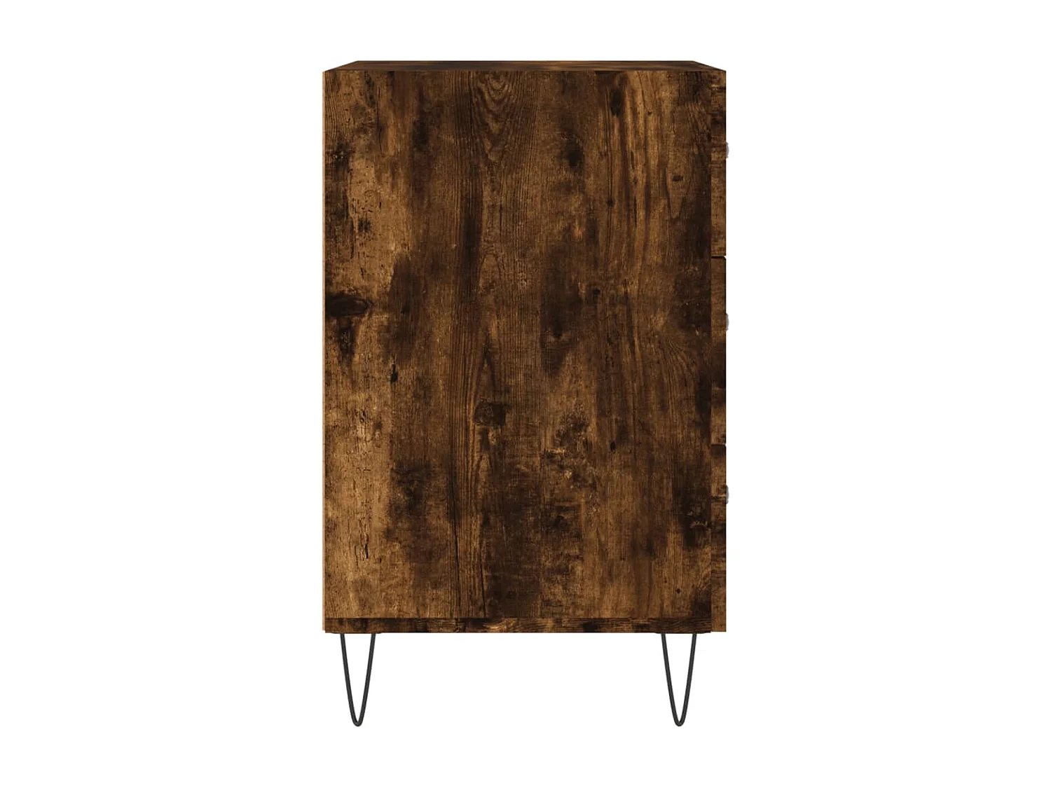 Cumming  Table de chevet chêne fumé 40x40x66 cm bois d'ingénierie