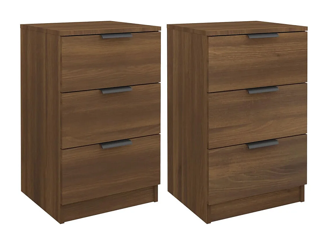 Tucson  Tables de chevet 2 pcs Chêne marron 40x36x65 cm