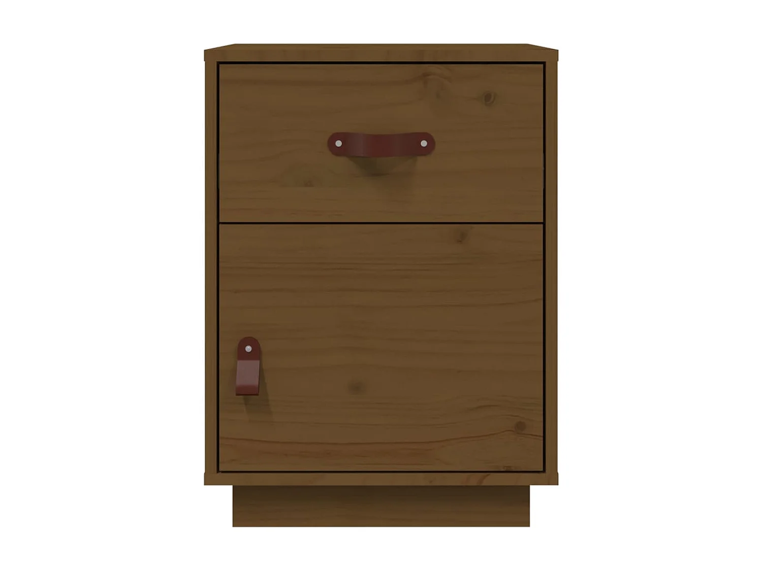 Yaldir  Table de chevet Marron miel 40x34x55 cm Bois de pin solide