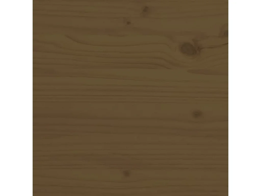 Yaldir  Mesita de noche madera maciza de pino marrón miel 40x34x55 cm